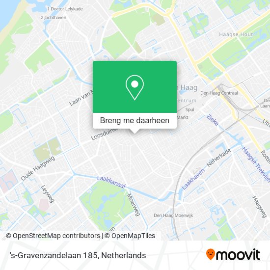 's-Gravenzandelaan 185 kaart