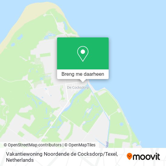 Vakantiewoning Noordende de Cocksdorp / Texel kaart