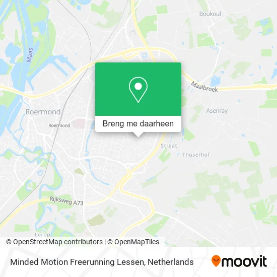 Minded Motion Freerunning Lessen kaart