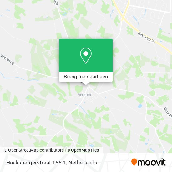 Haaksbergerstraat 166-1 kaart