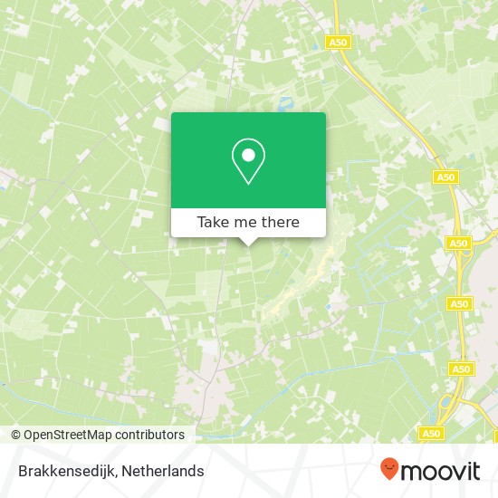 Brakkensedijk, Brakkensedijk, Nederland kaart