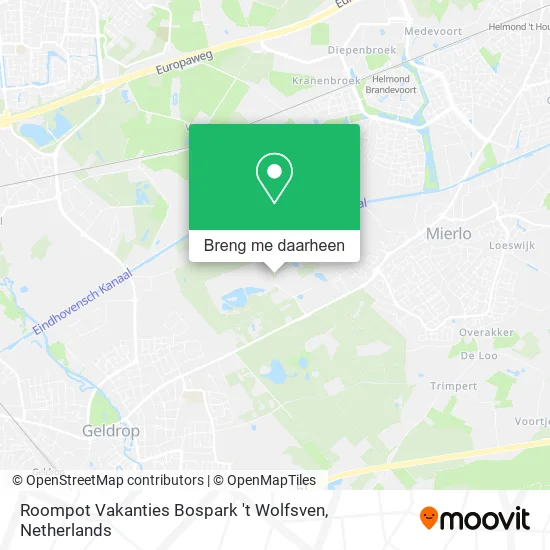 Roompot Vakanties Bospark 't Wolfsven kaart