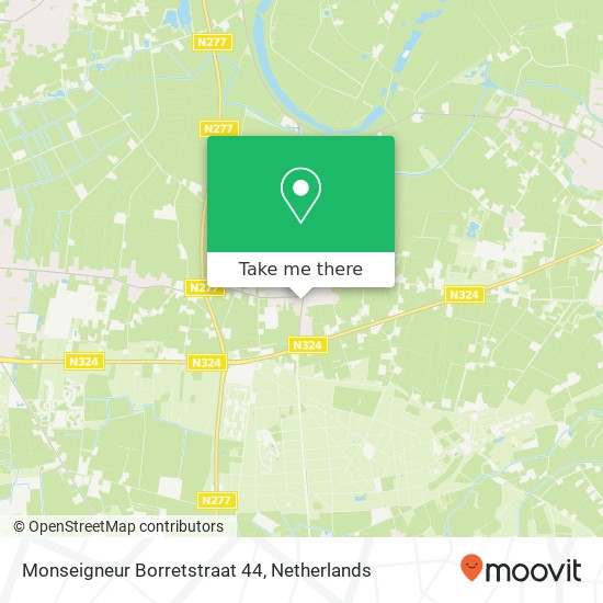 Monseigneur Borretstraat 44, Monseigneur Borretstraat 44, 5375 AC Reek, Nederland kaart