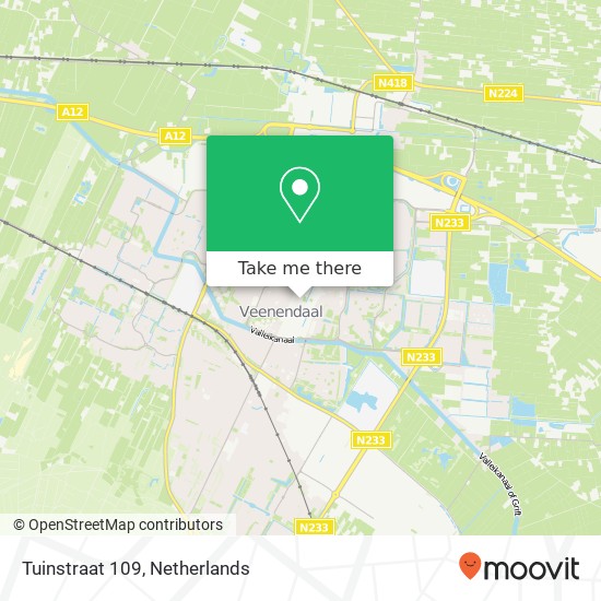 Tuinstraat 109, 3901 RA Veenendaal kaart