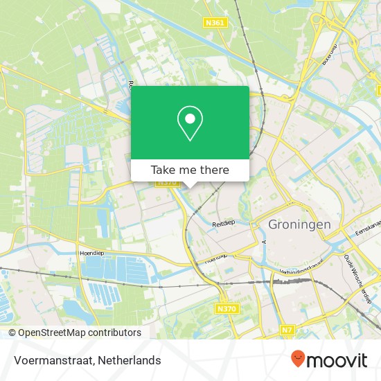 Voermanstraat, 9742 VR Groningen kaart