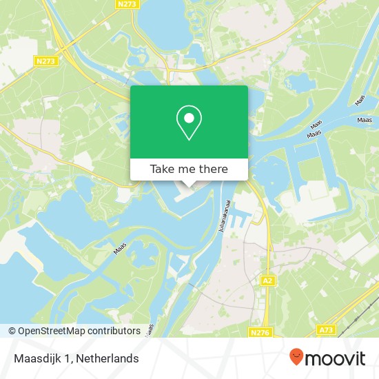Maasdijk 1, Maasdijk 1, 6019 AB Wessem, Nederland kaart