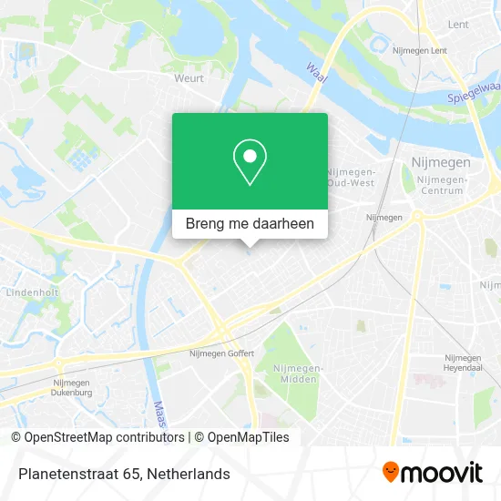 Planetenstraat 65 kaart