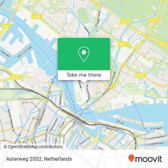 Asterweg 20S2, Asterweg 20S2, 1031 HN Amsterdam, Nederland kaart
