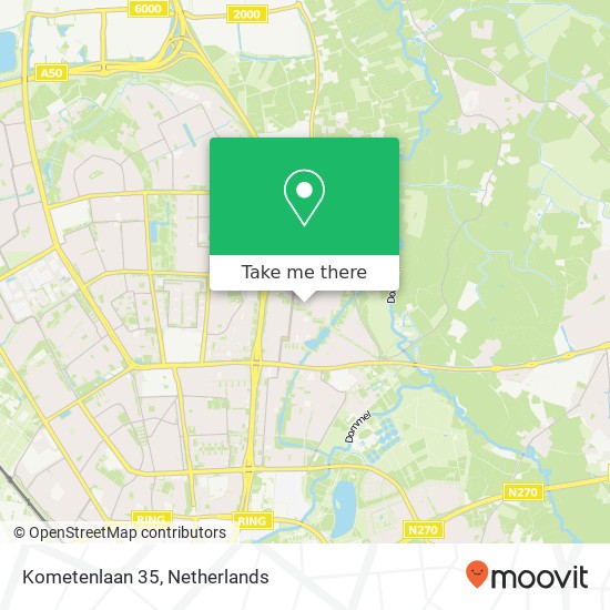 Kometenlaan 35, 5632 DR Eindhoven kaart