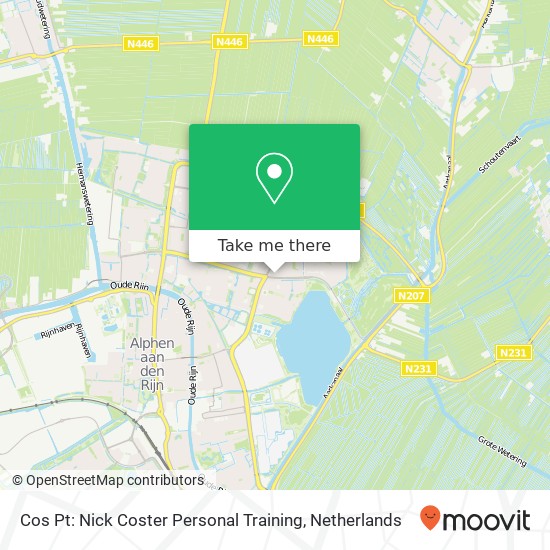 Cos Pt: Nick Coster Personal Training, Wederikstraat kaart