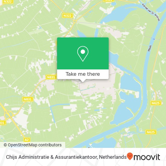 Chijs Administratie & Assurantiekantoor, Kerkstraat 133 kaart