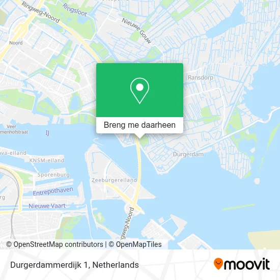 Durgerdammerdijk 1 kaart