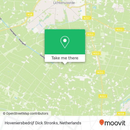 Hoveniersbedrijf Dick Stronks, Neethweg 2 kaart