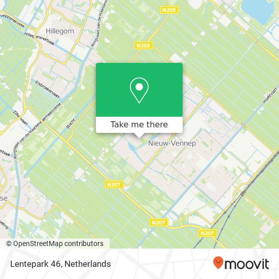 Lentepark 46, Lentepark 46, 2151 EV Nieuw-Vennep, Nederland kaart