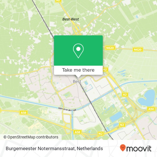 Burgemeester Notermansstraat, 5683 NT Best kaart