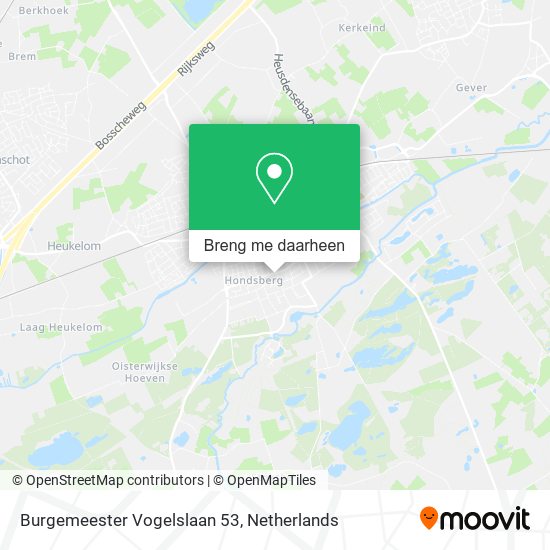 Burgemeester Vogelslaan 53 kaart