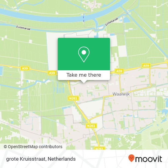 grote Kruisstraat, 5141 KL Waalwijk kaart