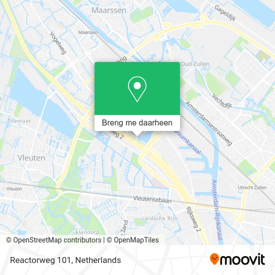 Reactorweg 101 kaart