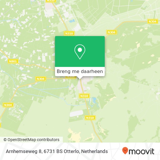 Arnhemseweg 8, 6731 BS Otterlo kaart