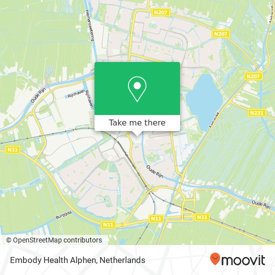 Embody Health Alphen, Paradijslaan 30 kaart