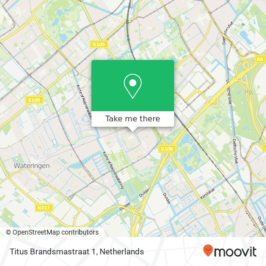 Titus Brandsmastraat 1, 2286 RB Rijswijk kaart