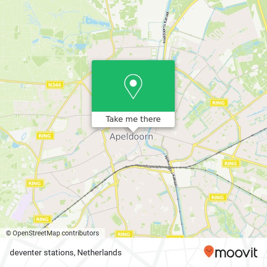 deventer stations, 7311 Apeldoorn kaart