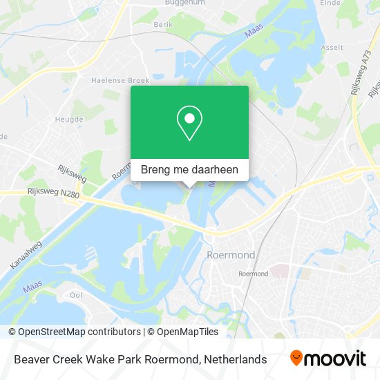 Beaver Creek Wake Park Roermond kaart