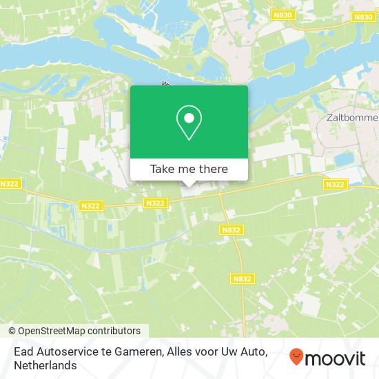 Ead Autoservice te Gameren, Alles voor Uw Auto kaart