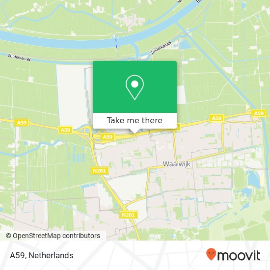A59, 5141 Waalwijk kaart