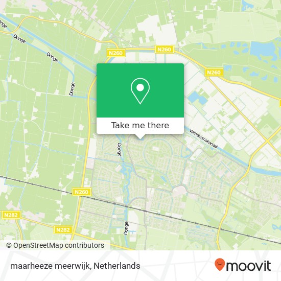 maarheeze meerwijk, 5045 KG Tilburg kaart