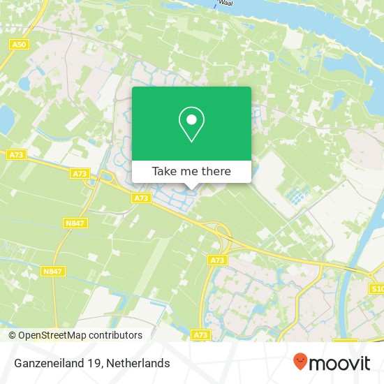 Ganzeneiland 19, Ganzeneiland 19, 6642 DJ Beuningen, Nederland kaart
