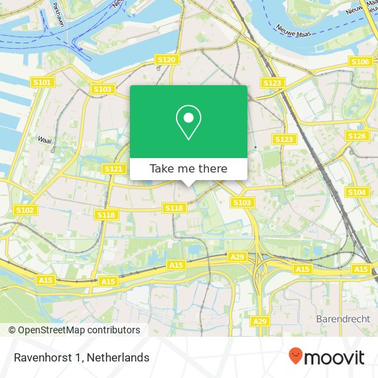 Ravenhorst 1, 3085 Rotterdam kaart