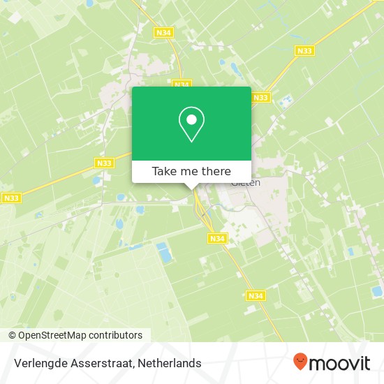 Verlengde Asserstraat, Verlengde Asserstraat, 9461 TV Gieten, Nederland kaart