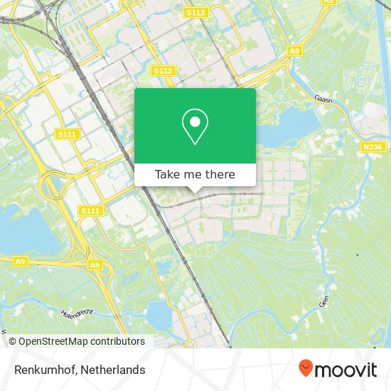 Renkumhof, Renkumhof, 1106 HZ Amsterdam, Nederland kaart