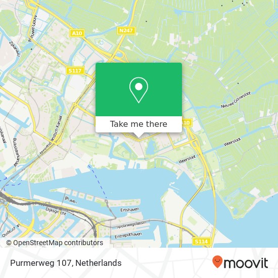 Purmerweg 107, 1023 AZ Amsterdam kaart