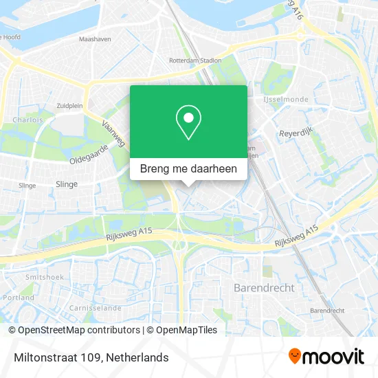 Miltonstraat 109 kaart