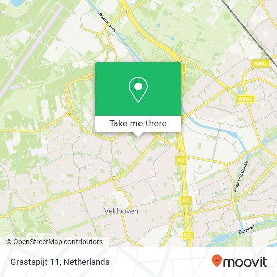 Grastapijt 11, 5658 HH Eindhoven kaart