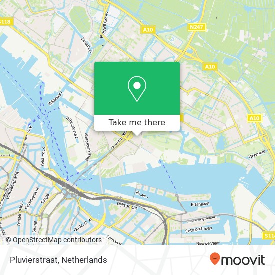Pluvierstraat, 1022 AT Amsterdam kaart