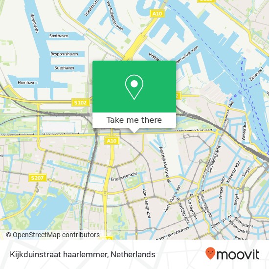 Kijkduinstraat haarlemmer, 1055 XX Amsterdam kaart