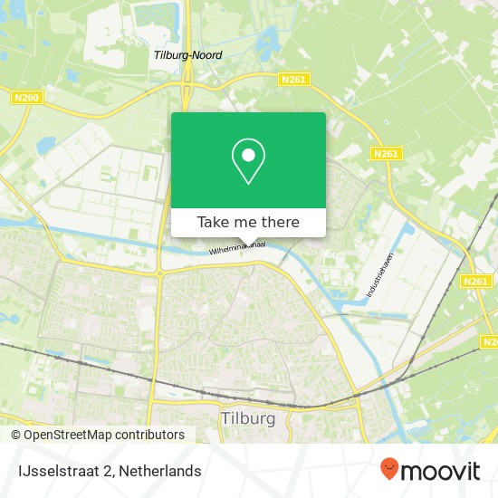 IJsselstraat 2, 5046 AM Tilburg kaart