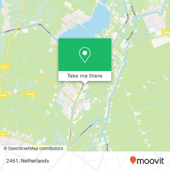 2461, 2461 Ter Aar, Nederland kaart