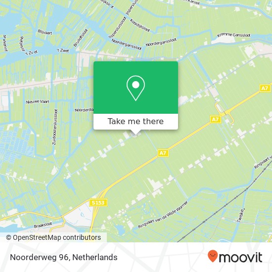 Noorderweg 96, Noorderweg 96, 1456 NK Wijdewormer, Nederland kaart
