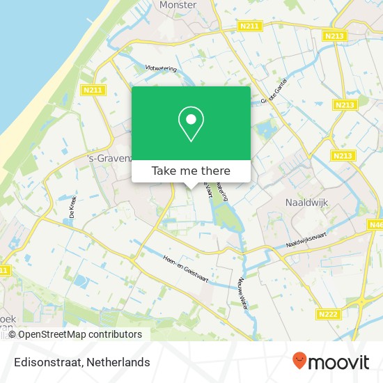 Edisonstraat, Edisonstraat, 2691 GT 's-Gravenzande, Nederland kaart