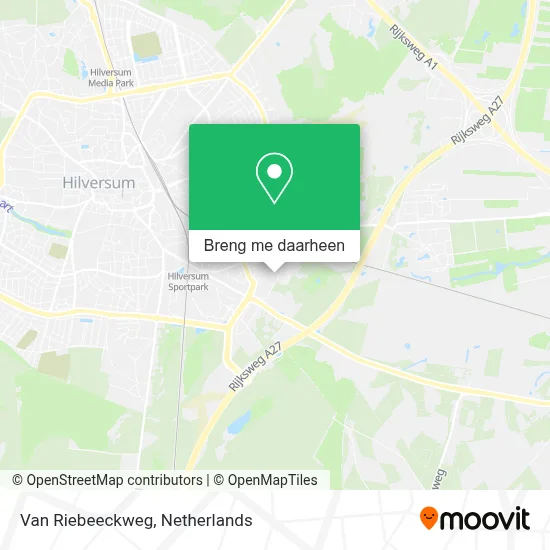 Van Riebeeckweg kaart