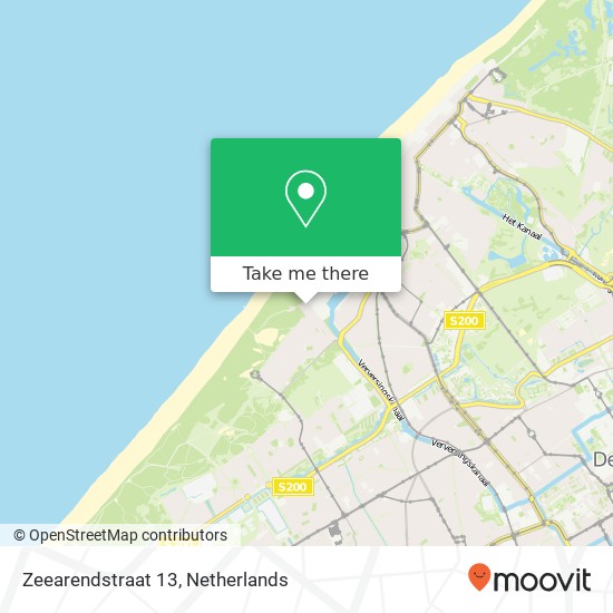 Zeearendstraat 13, 2583 SB Scheveningen kaart