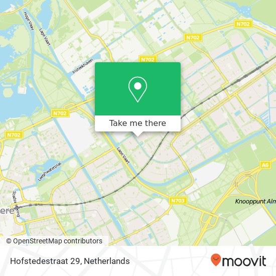 Hofstedestraat 29, 1333 TC Almere-Buiten kaart