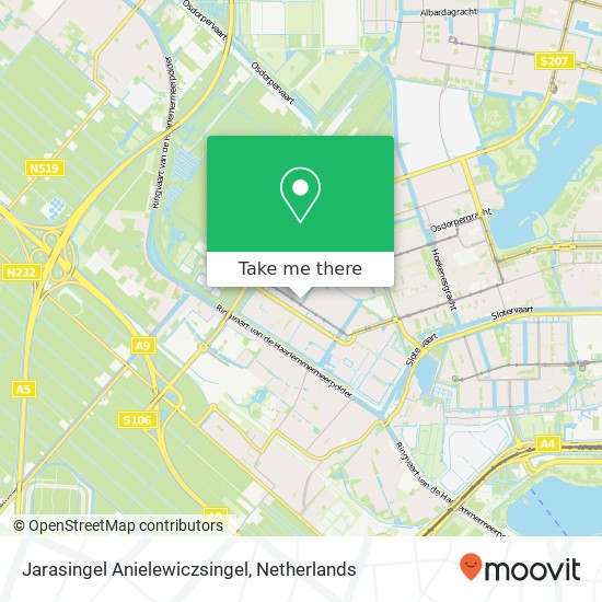 Jarasingel Anielewiczsingel, 1069 NW Amsterdam kaart