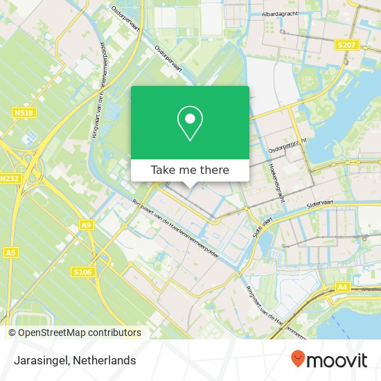 Jarasingel, Jarasingel, 1069 Amsterdam, Nederland kaart