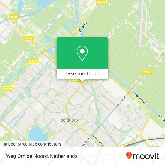 Weg Om de Noord, 2131 MN Hoofddorp kaart