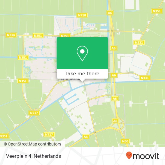 Veerplein 4, 8301 AH Emmeloord kaart